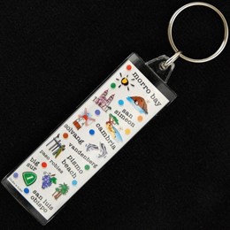 Central Coast Expressions Long Rectangle Acrylic Keychain