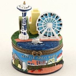 Seattle Grat Wheel Poly Jewelry Box