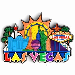 Las Vegas Sun/Collage Laser Magnet