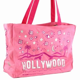 Hollywood Easy Going Pink Tote-Canvas
