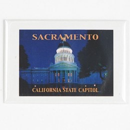 Sacramento Capitol Nite Foto Magnet