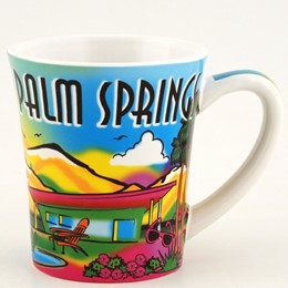 Palm Springs Neon Rainbow Flare Mug