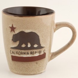 California Bear Reactive Glaze Light Brown 11oz Mug