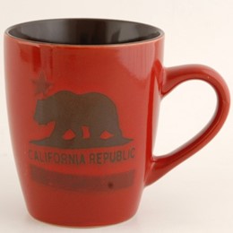 California Bear Reactive Glaze Red 11 oz. Mug