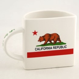 California Bear Flag Half Mug