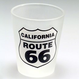 California Route 66 Frosted Shotglass