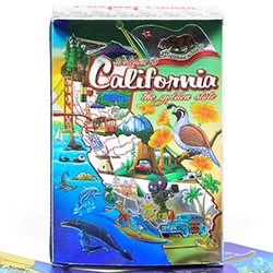 CA (R)  MAP SHINY PLAYING CARDS (H) 60754