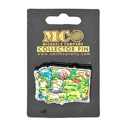 WA State Map Lapel Pin M41053