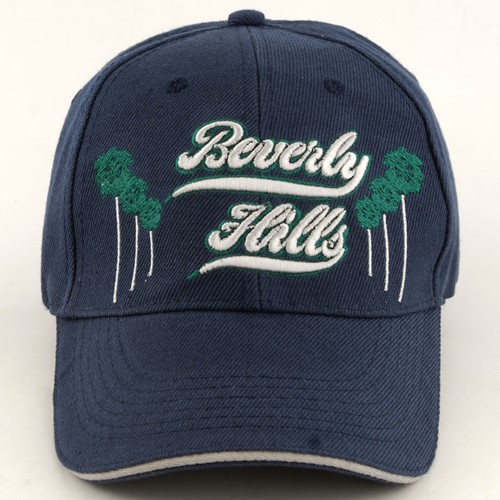 BEVERLY HILLS PALMS NAVY BLUE HAT