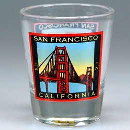 San Francisco Golden Gate Bridge Clear Shotglass