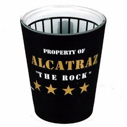 San Francisco Alcatraz "The Rock" Black Shotglass