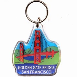 San Francisco Golden Gate Shaped Keychain