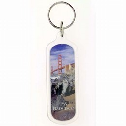 San Francisco Golden Gate Oblong Photo Keychain