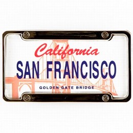 San Francisco California License Plate Magnet