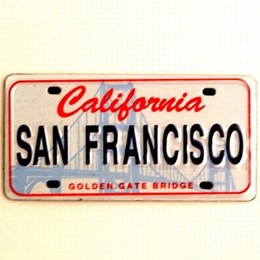 San Francisco Golden Gate Bridge License Plate Magnet
