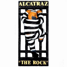 San Francisco Alcatraz Prisoner Polyresin Magnet