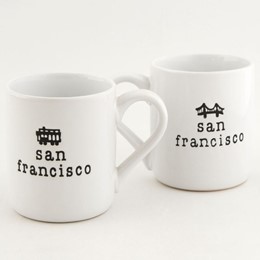 San Francisco Cable Car/Golden Gate 11oz Mug/Each.