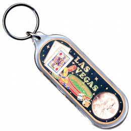 Las Vegas Lucky 1 Cent Oblong Keychain