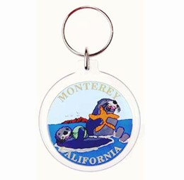 Monterey Otter Arylic Keychain