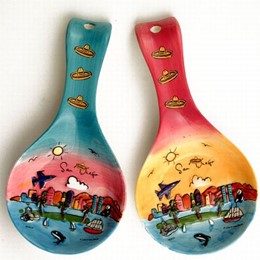 San Diego Hand Painted Spoonrest (each)