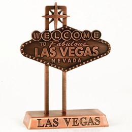 Las Vegas Bronze Metal Sign Model (5")