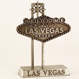 Las Vegas Dark Pewter Sign Model (5")