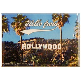 Hollywood Hello Photo Magnet
