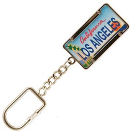 Los Angeles License Plate Keychain