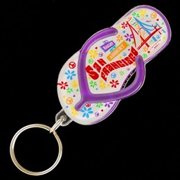 San Francisco Paisley Purple Sandal Acrylic Keychain