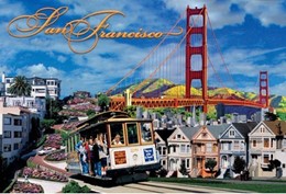 San Francisco Photo Collage Cable Car Placemat