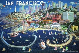 San Francisco A. Chen Skyline/Aquatic Park Placemat