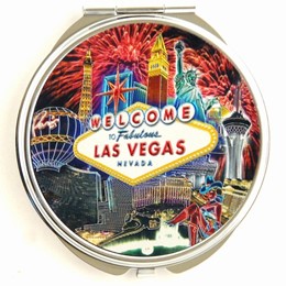 Las Vegas Fireworks Round Compact