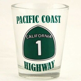 California Coast Highway 1 Shotglass