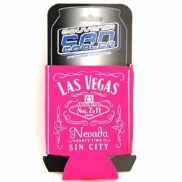 Las Vegas Pink Label Can Coozie