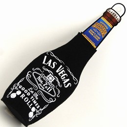 Las Vegas Black Label Bottle Coozie