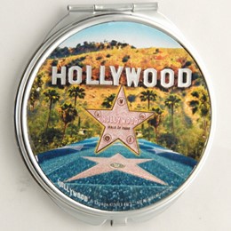 Hollywood Walk of Fame Palms Round Compact