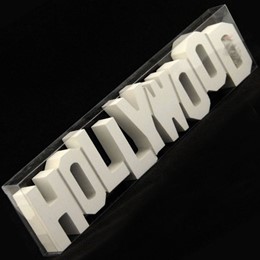 Hollywood 12" Wooden Sign