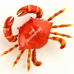 San Francisco Wiggle Crab 3" Magnet