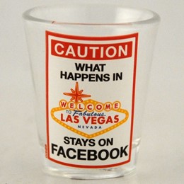 Las Vegas Sign Facebok Promo Shotglass