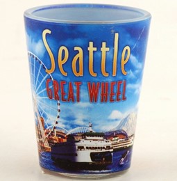 Seattle Great Wheel Day Photo Shotglass