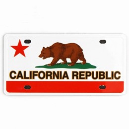 California Bear Flag License Plate Magnet