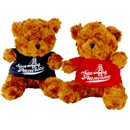 San Francisco Golden Gate Plush Bear With Hoodie-Red & Blue (Each)