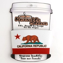 California Bear Flag Beverage Sleeve