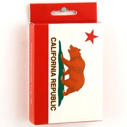 California Bear Flag Promo Playing Card