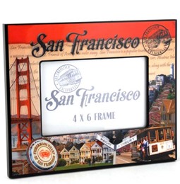 San Francisco Stamp 4x6 Epoxy Frame