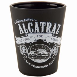 San Francisco Alcatraz Wild Full Wrap Black Shotglass